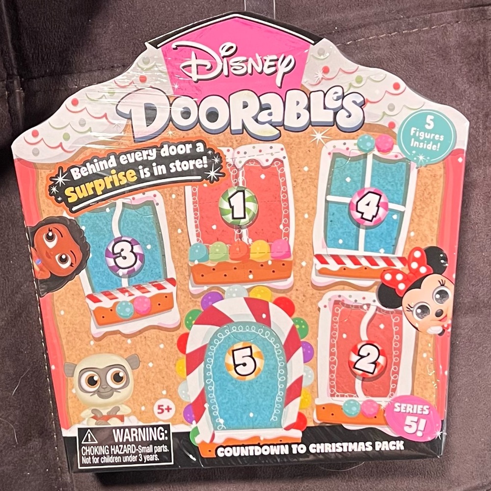 Disney Doorables 💖 Countdown to Christmas 5-Pack 💖 Series 5! SEALED!